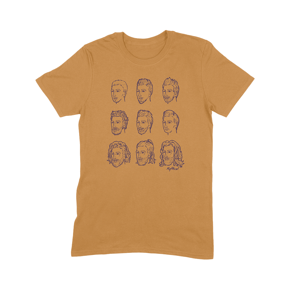 GMM Merch GMM Rhett's Hair Evolution Tee Good Mythical Morning T-Shirt Gifts For Movie Fans GMM Merch GMM Rhett's Hair Evolution Tee Good Mythical Morning T-Shirt Gifts For Movie Fans