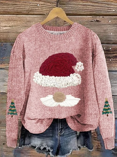 Gnome Christmas Sweater Cute Gnome Knit And Pine Tree Cozy Winter Holiday Gifts For Christmas