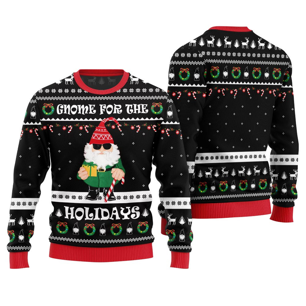 Gnome For The Holidays Ugly Sweater Perfect Gift Sweater for Friends and Family