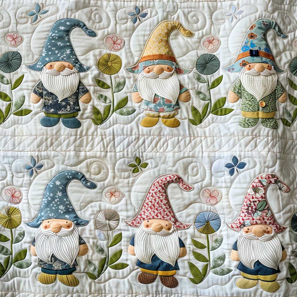 Gnome Quilt Blanket Christmas Throws Christian Gifts For Friends