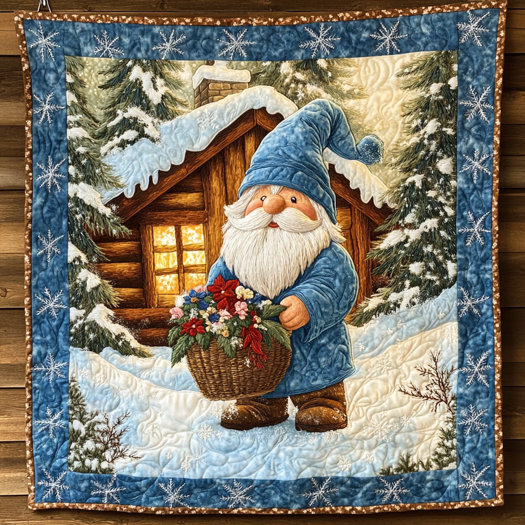 Gnome Wonderland Glow Quilt Lightweight Quilt Blanket for Year-Round Comfort