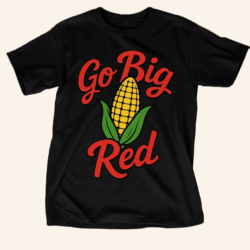 Go Big Red Nebraska Cornhuskers Game Day Shirt Fan Merch Gifts For Dad
