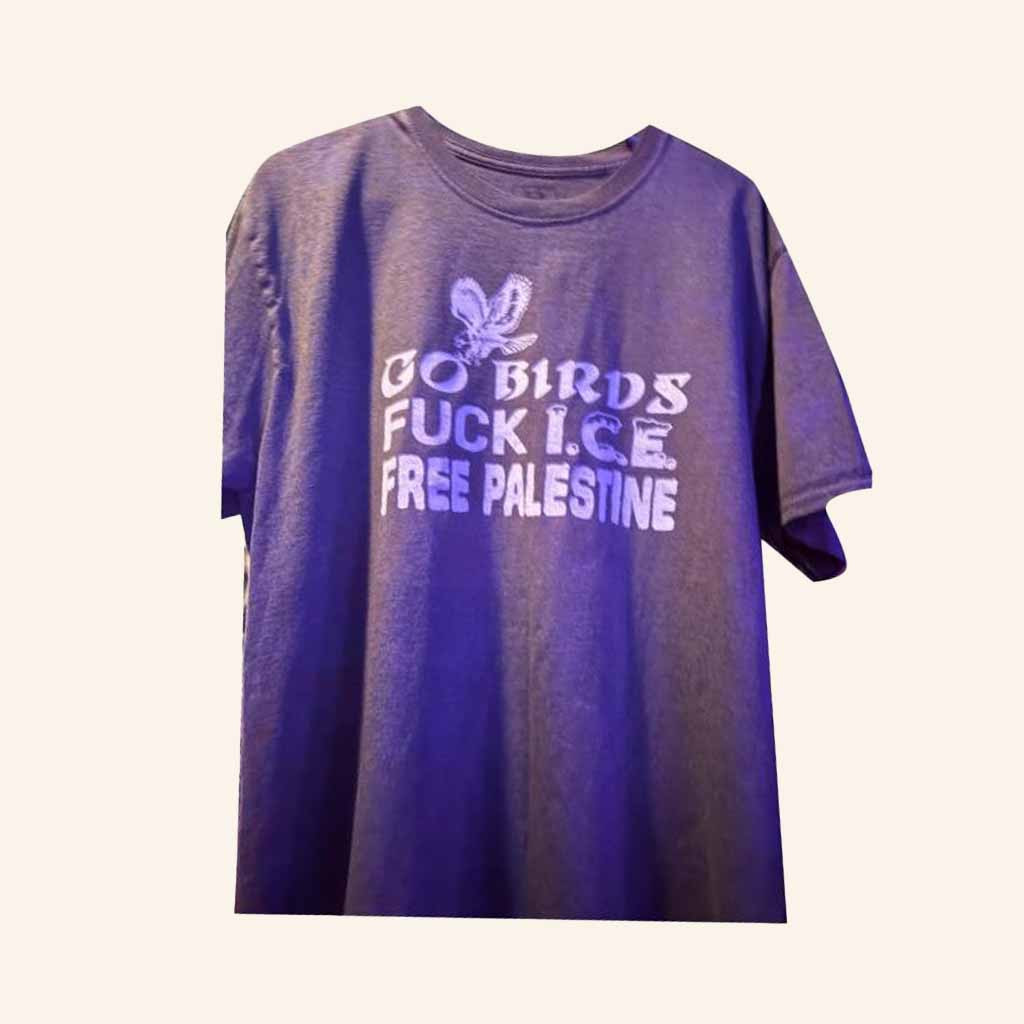 Go Birds Fck ICE Free Palestine Shirt Unique Political Gift For Brother