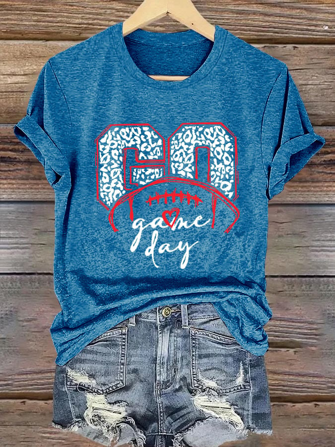 Go Brave Game Day T-Shirt Football Themed Game Day Clothes Gifts For Football Fans
