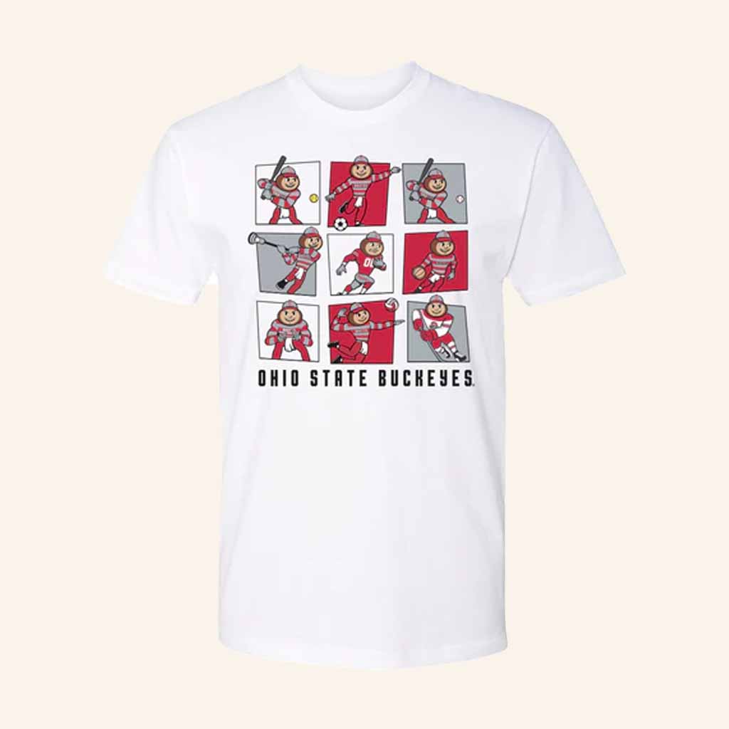 Go Buckeyes Merch Ohio State Buckeyes Sporty Brutus T-Shirt Gift For Brother Go Buckeyes Merch Ohio State Buckeyes Sporty Brutus T-Shirt Gift For Brother