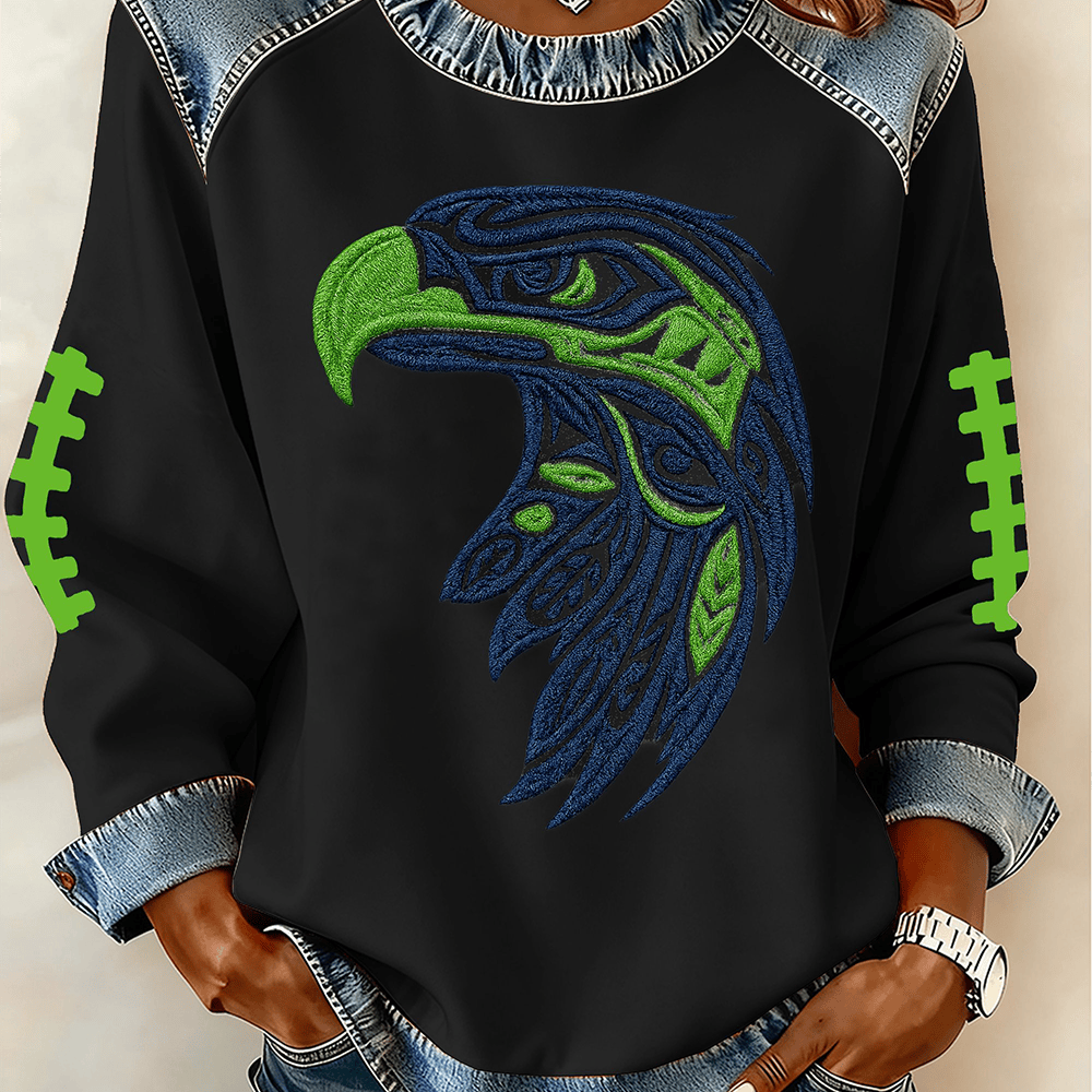 Go Hawks Football Sweatshirt Seattle Seahawks Clothing Football Merchandise