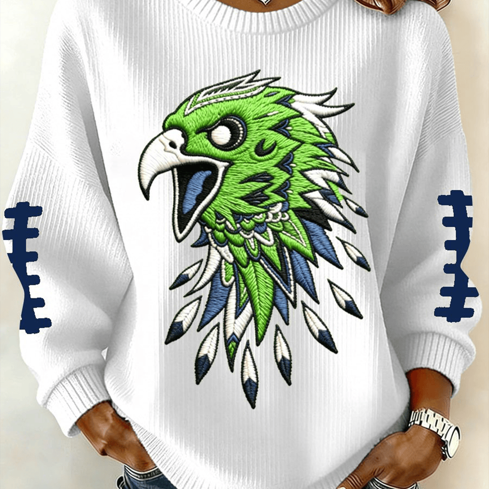 Go Hawks Seattle Seahawks Sweatshirt Football Sweatshirt Unique Gift For Girlfriend