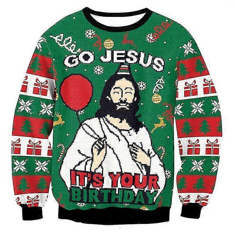 Go Jesus It's Your Birthday Funny Christmas Ugly Sweatshirt Christmas Gift For Friends