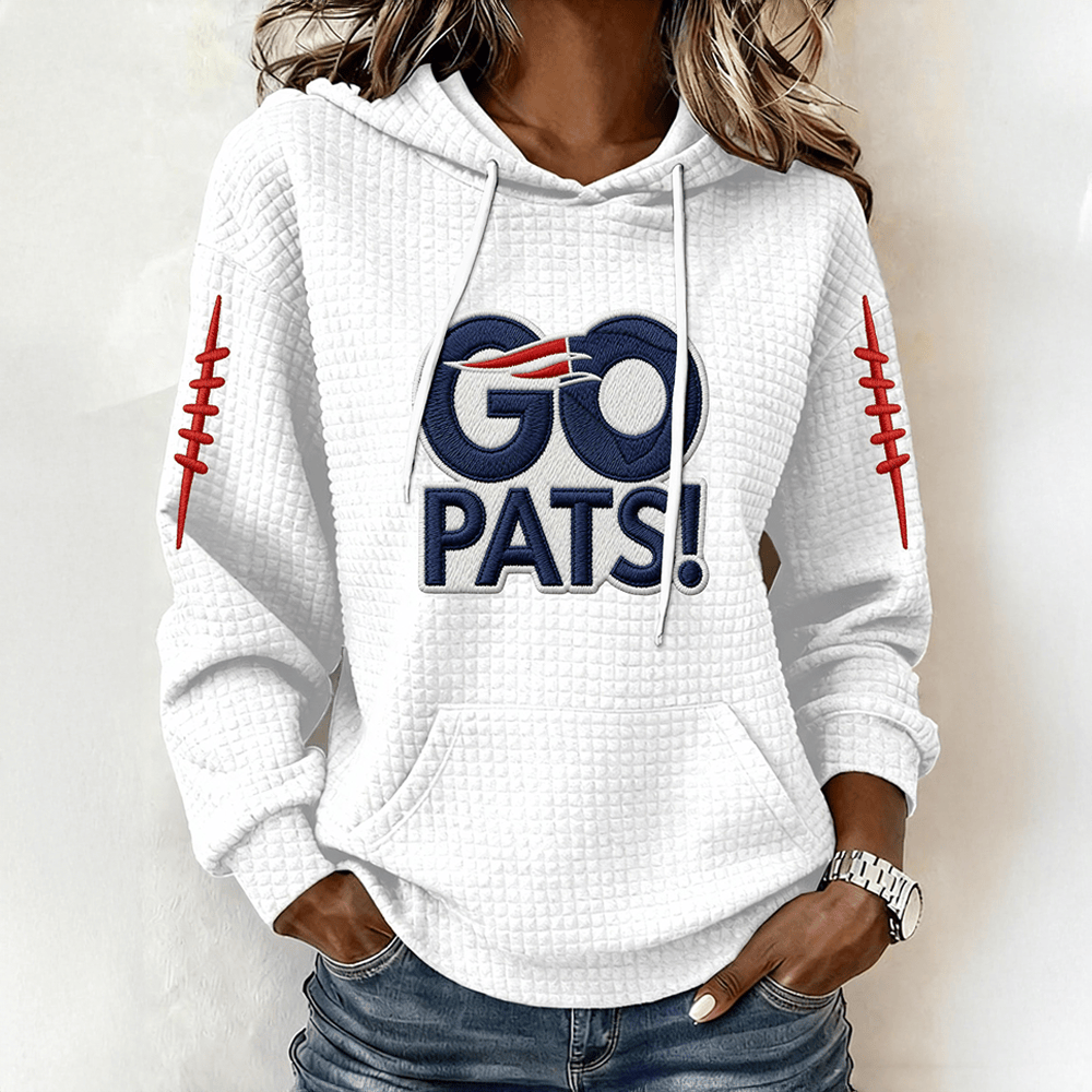 Go Pats New England Patriots Hoodie Football Apparel Best Gift For Girlfriend