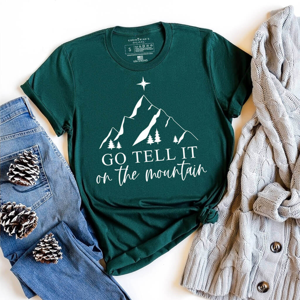 Go Tell It On The Mountain Shirt Christian Gifts For Women