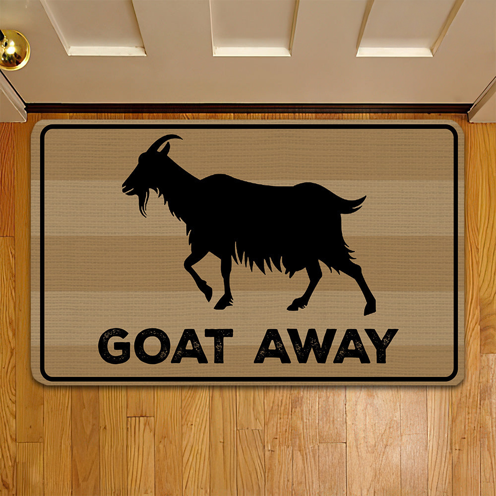 Goat Doormat Goat Away Gift For Goat Lovers New Home Gift Housewarming Gift Goat Decor
