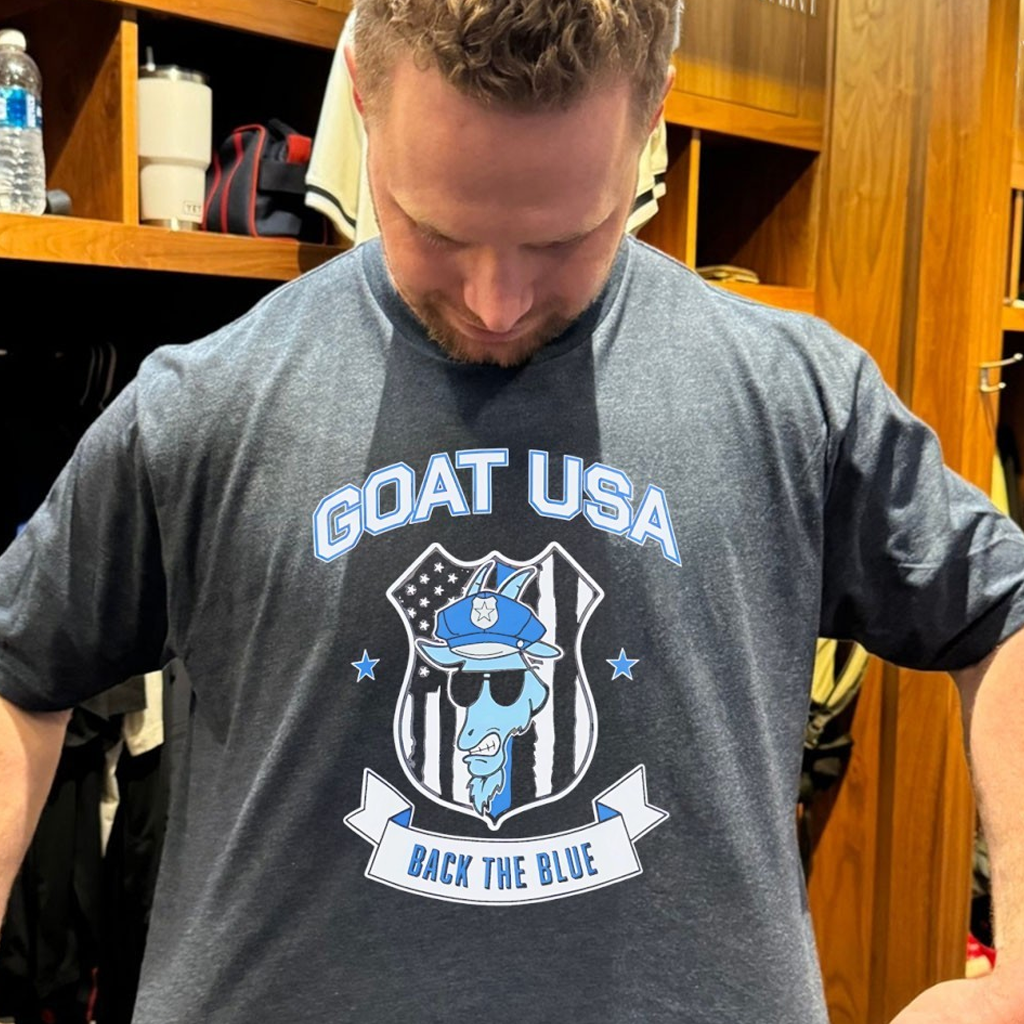 Goat USA Back The Blue Shirt Best Birthday Gift For Son Goat USA Back The Blue Shirt Best Birthday Gift For Son