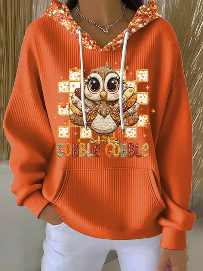 Gobble Turkey Thanksgiving Hoodie Funny Turkey Apparel Awesome Thanksgiving Gifts