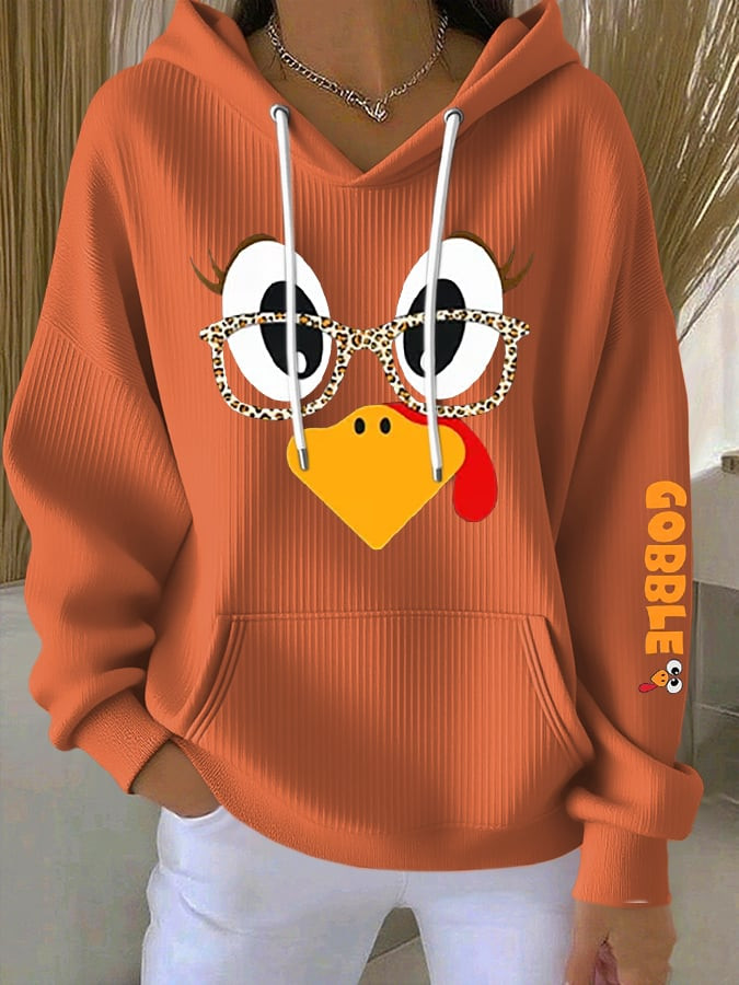 Gobble Turkey Thanksgiving Hoodie Thanksgiving Wear Clothing Ideal Gifts