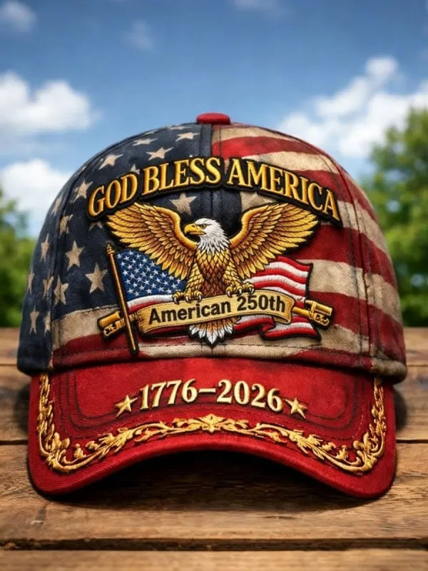 God Bless America Hat 250th Anniversary American Eagle Cap Patriotic USA Flag Hat Gift For Him