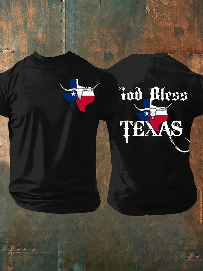 God Bless Texas Strong T-Shirt Texas Pride Shirt Gifts For Patriots