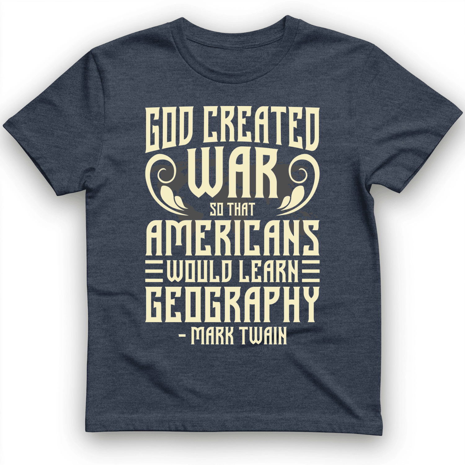 God Created War T-Shirt Sarcastic Themed Trendy Clothes Funny Gift Ideas