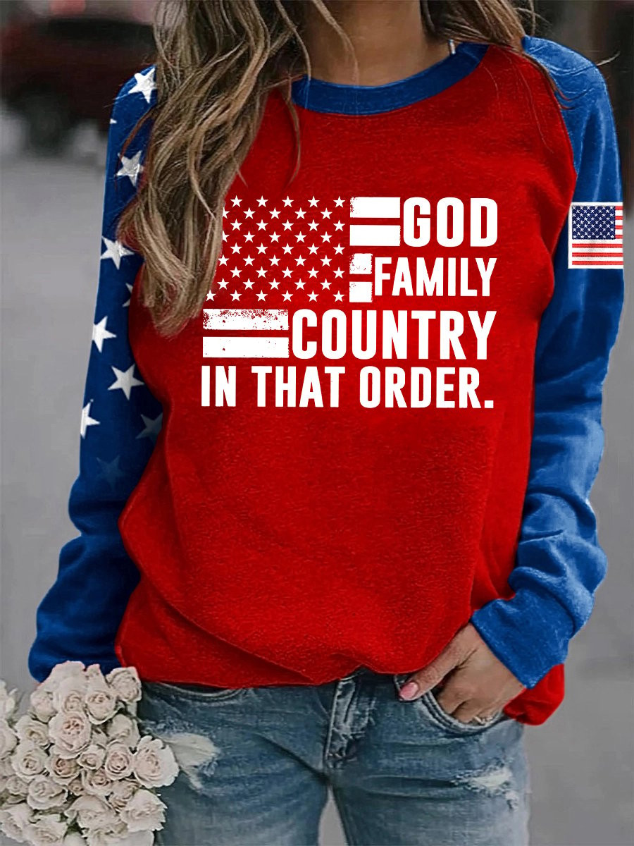 God Family Country In That Order Charlie Kirk Sweatshirt Unique Gift Ideas