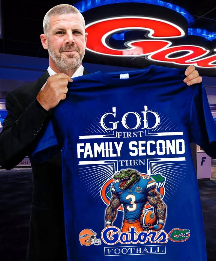 God First Family Second Then Florida Gators Football T-Shirt Faith Fan Merch Unique Gifts