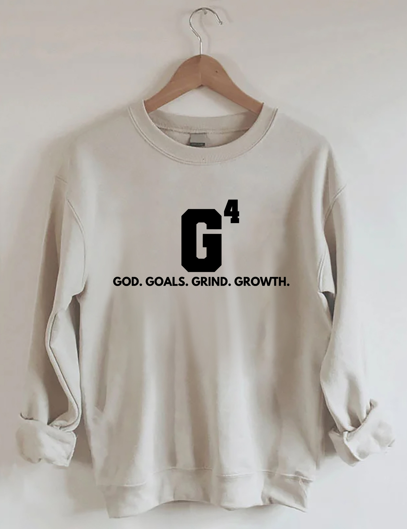 God Goals Grind Growth Sweatshirt Trendy Fashion Novelty Clothing Gift For Mom