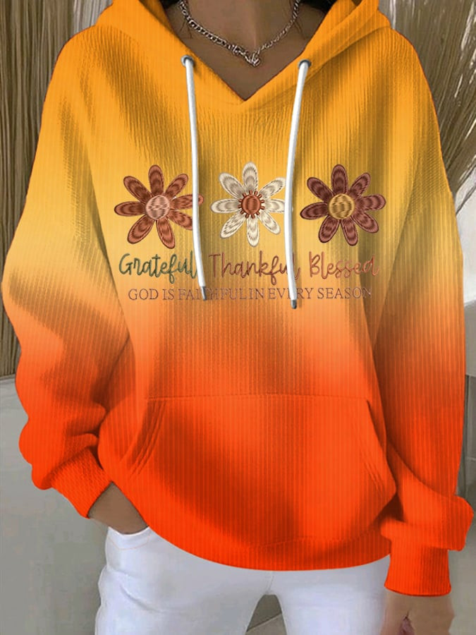 God Is Faithful In Every Season Hoodie Thanksgiving Clothing Presents For Fall Lovers