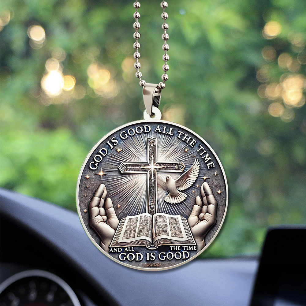 God Is Good All The Time Car Ornament Car Hanging Decor Christian Gift Ideas