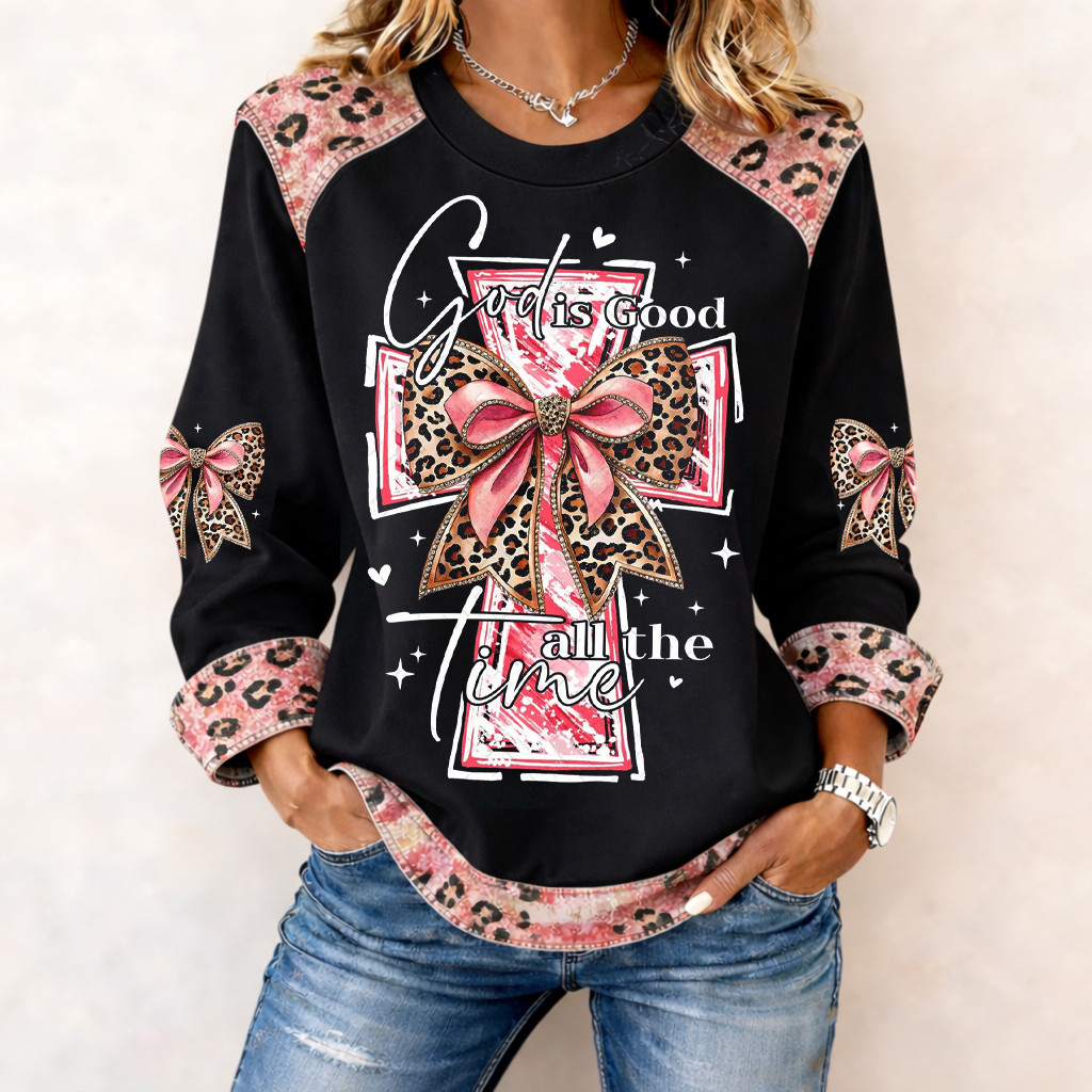 God Is Good All The Time Sweatshirt Faith Based Apparel Best Gift For Christian Gift