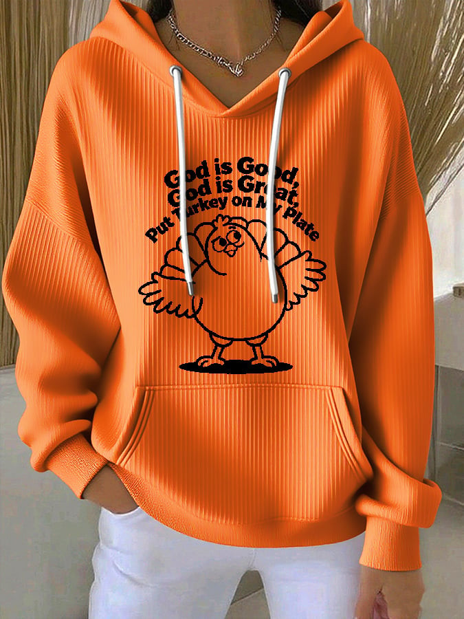 God Is Good God Is Great Hoodie Put Turkey On My Plate Apparel Gifts For Her