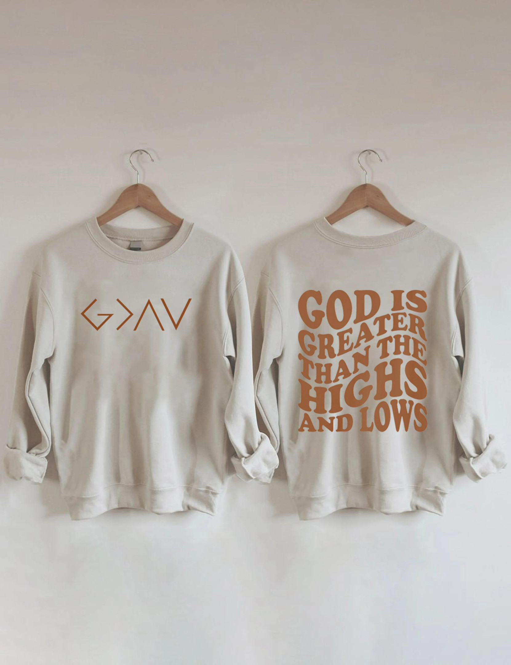 God Is Greater Than The Highs And Lows Sweatshirt Meme Clothing Gift Ideas For Christians