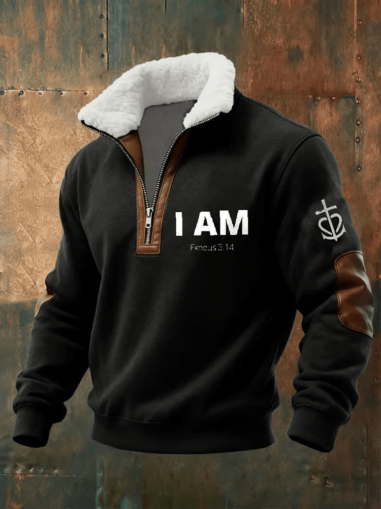 God Is In Control Baggy Zip-Up Hoodie Jesus Merch Unique Gift For Dad