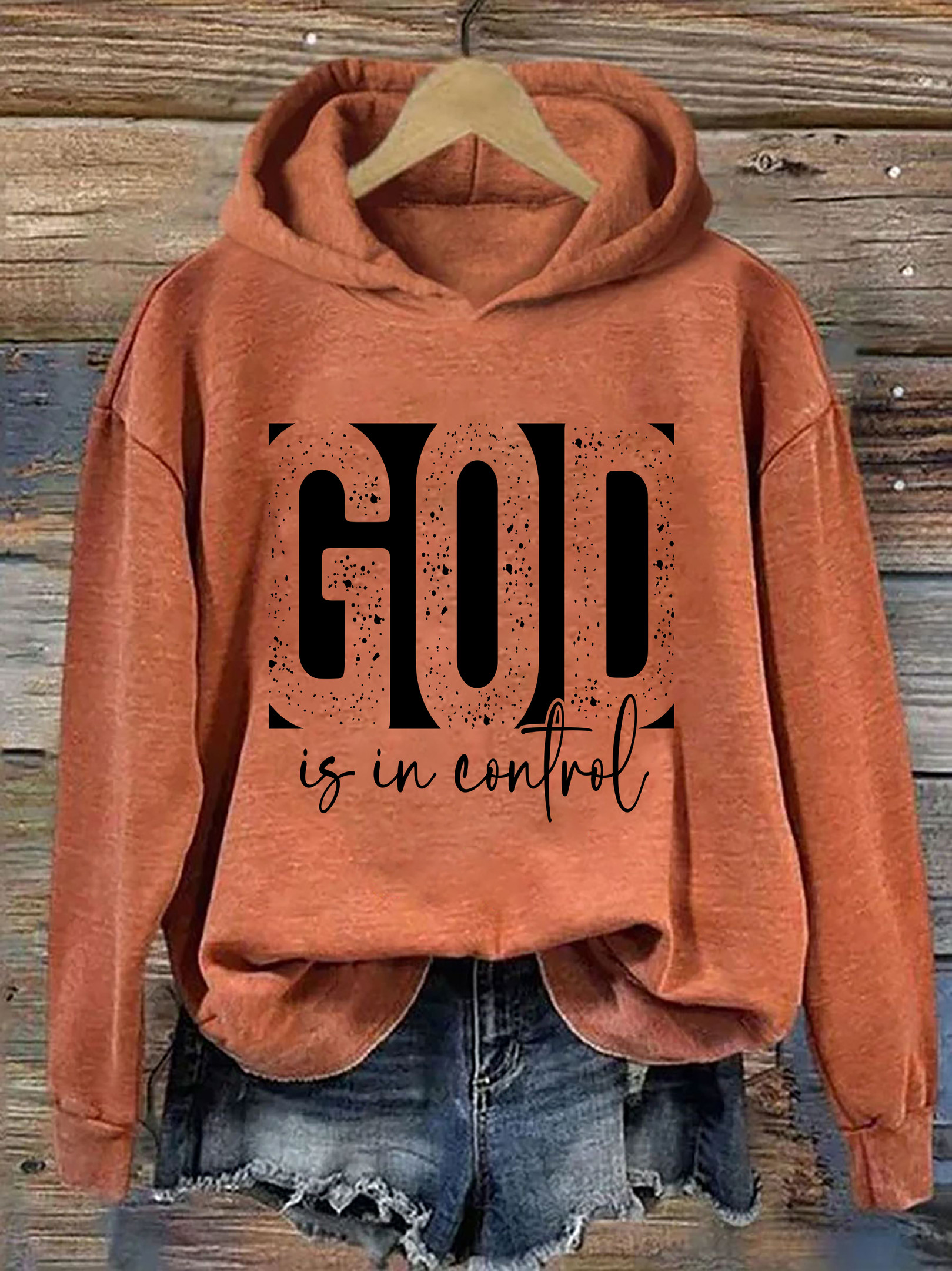 God Is In Control Hoodie Faith In God Christian Apparel Cool Present Ideas