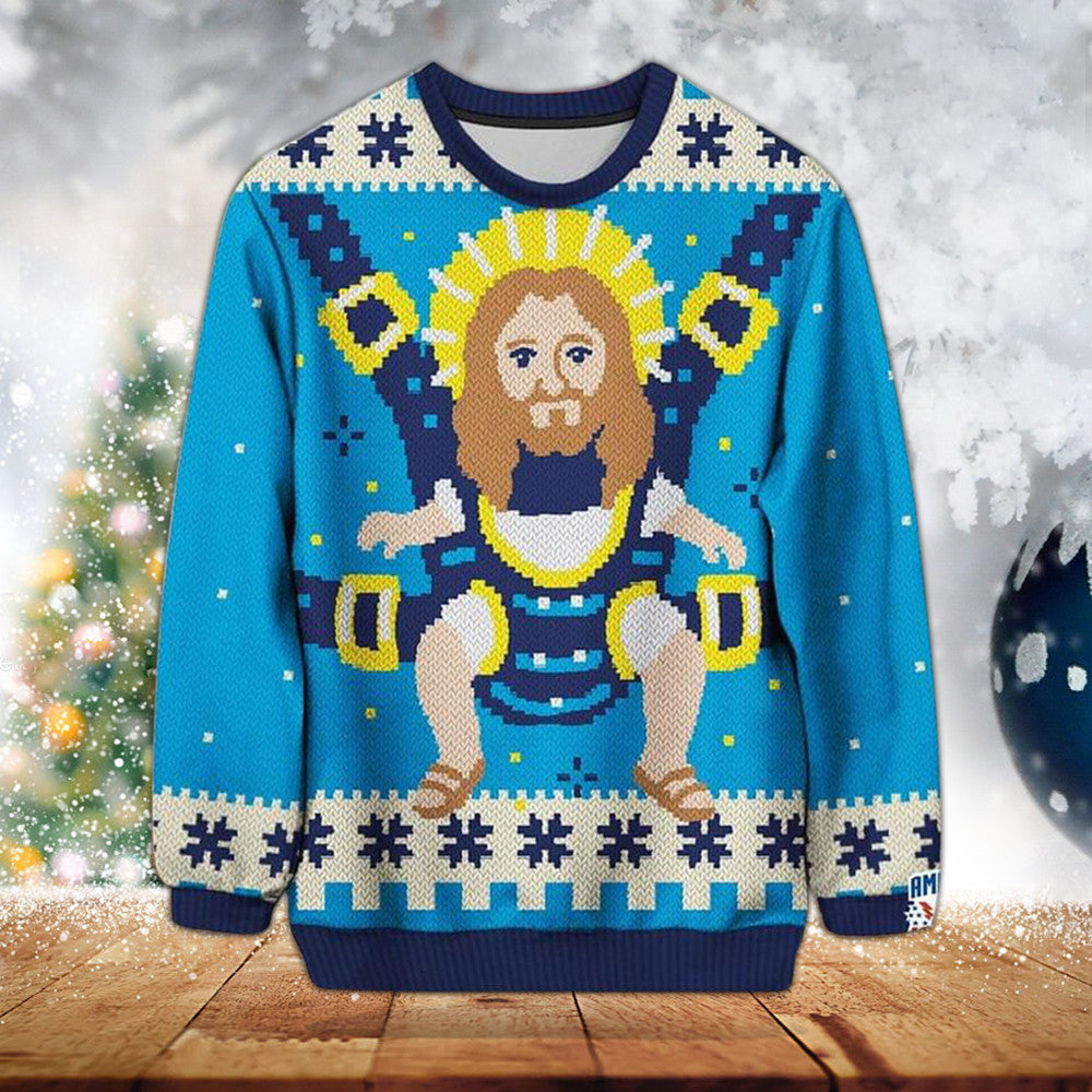 God Jesus Ugly Christmas Sweater Sweatshirt Happy Xmas 2024 Clothes Gifts For Christian God Jesus Ugly Christmas Sweater Sweatshirt Happy Xmas 2024 Clothes Gifts For Christian