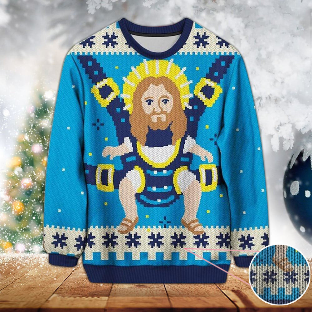 God Jesus Ugly Christmas Sweater Sweatshirt Happy Xmas 2024 Clothes Gifts For Christian God Jesus Ugly Christmas Sweater Sweatshirt Happy Xmas 2024 Clothes Gifts For Christian