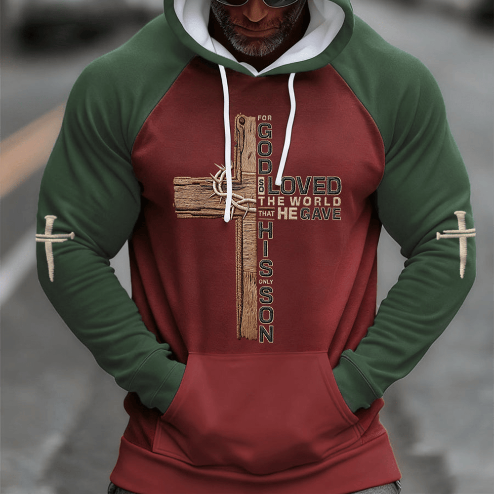 God Loved His Son Faith Hoodie Faith Based Apparel Christian Gift Ideas