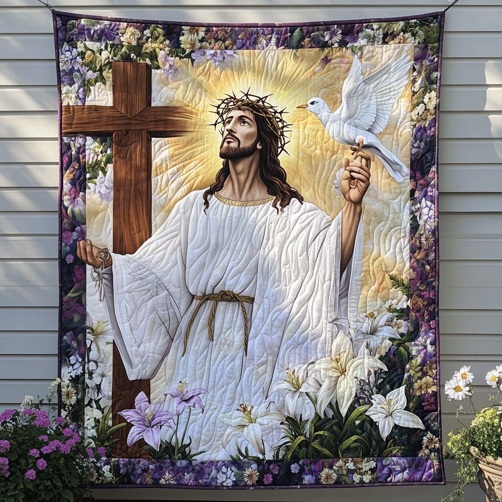 God Promise Quilted Blanket Bedroom Xmas Decor Christmas Presents For Christians