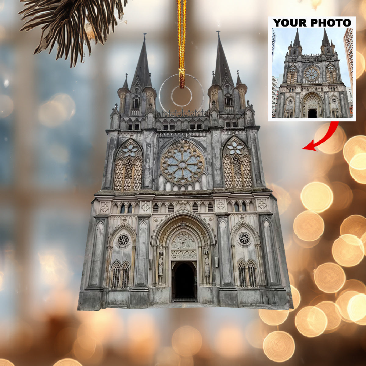 God S Grace Within Here Personalized Photo Mica Ornament Christmas Gift For Family Members