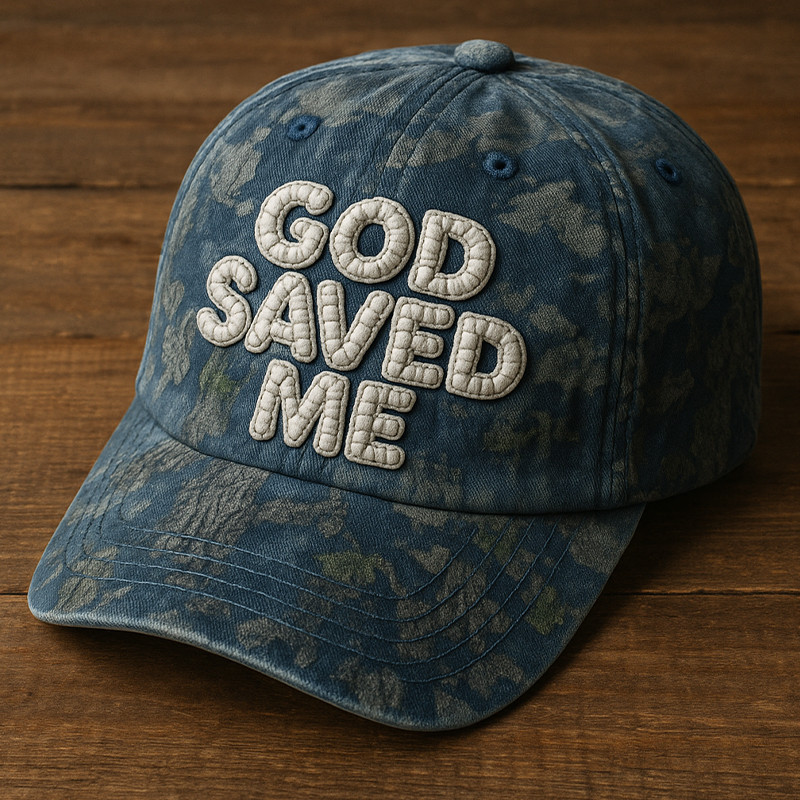God Saved Me Camo Hat Faith In Jesus Christian Cap Gifts For Veterans