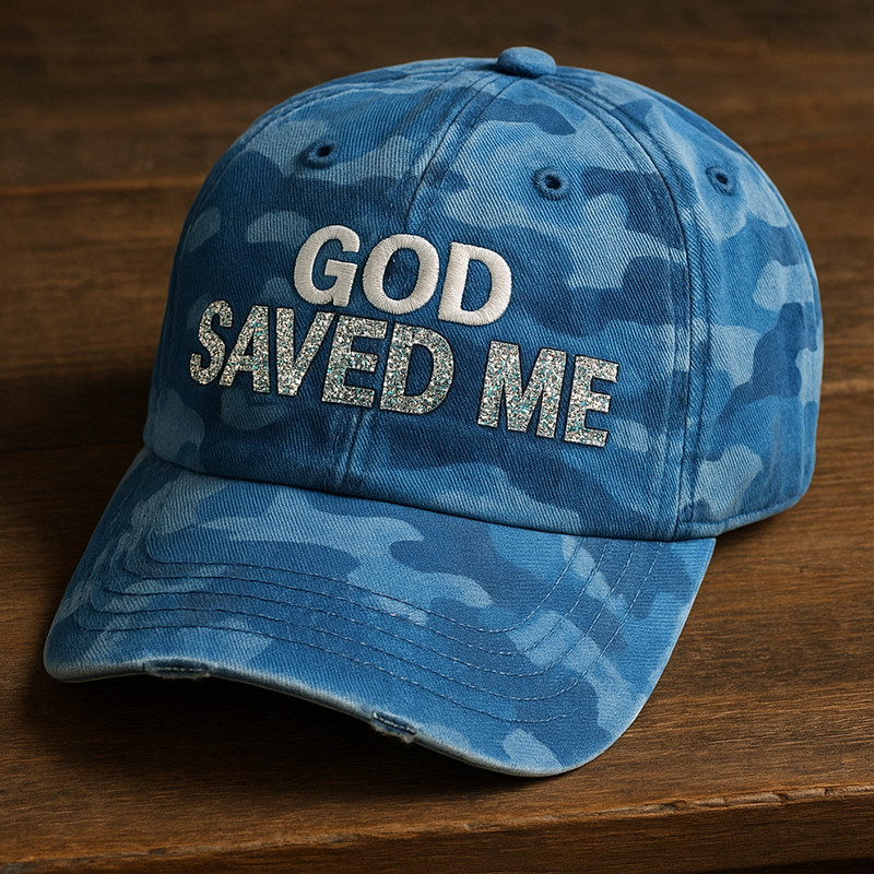 God Saved Me Camo Hat Jesus Saves Veteran Baseball Cap Best Gift For Military