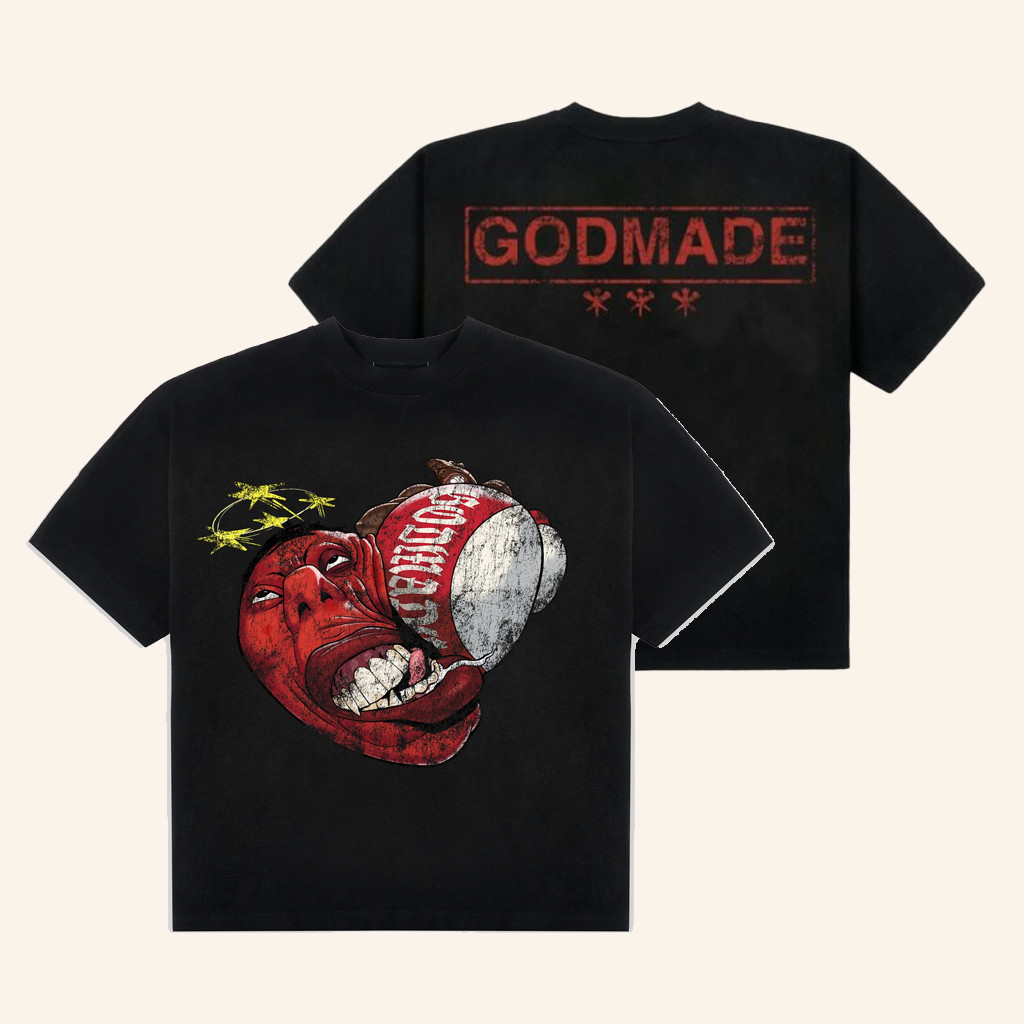 Godmade Clo Merch Knockout Black T-Shirt Christmas Presents For Him Godmade Clo Merch Knockout Black T-Shirt Christmas Presents For Him