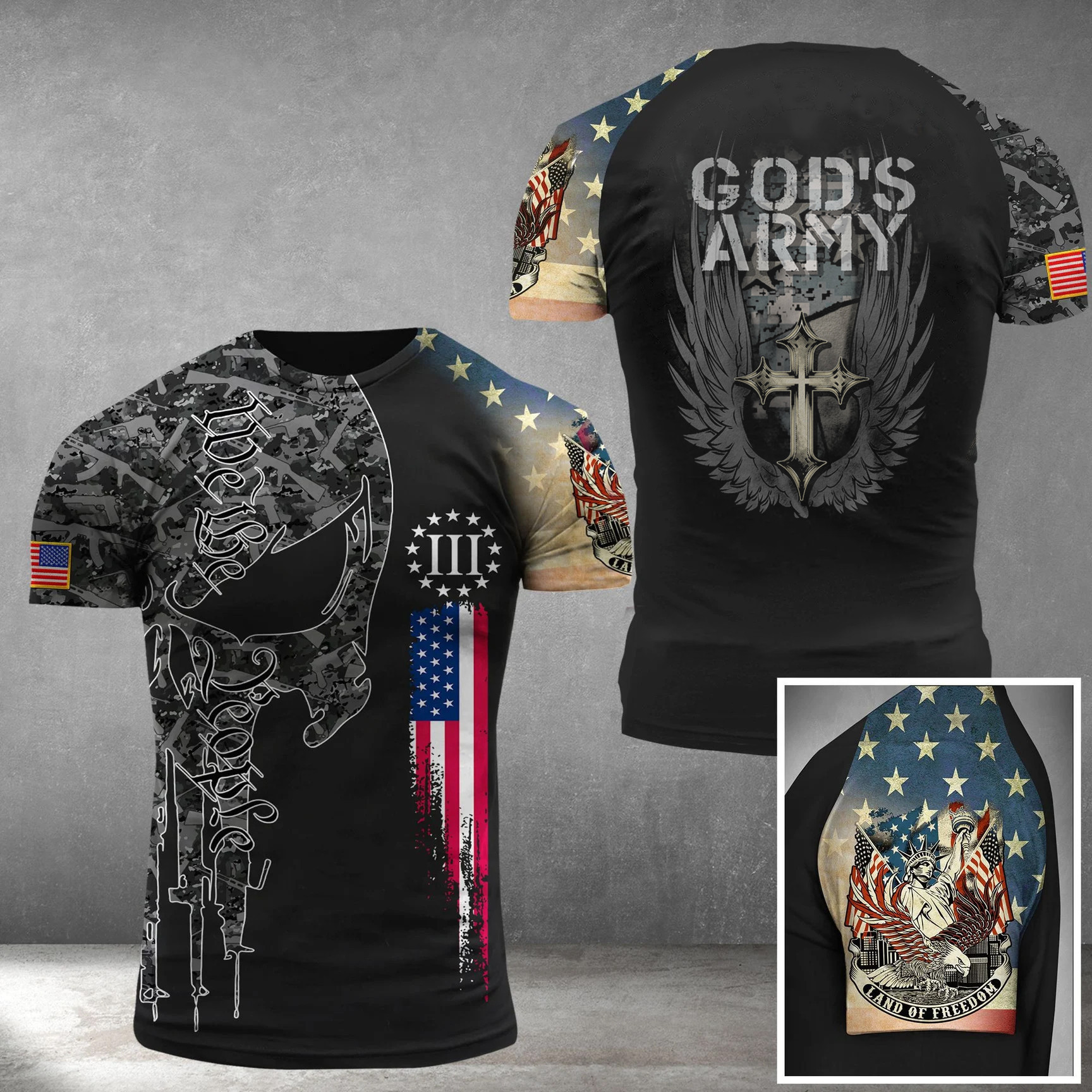 God's Army Shirt We The People Patriotic Apparel Gift Ideas For Veterans