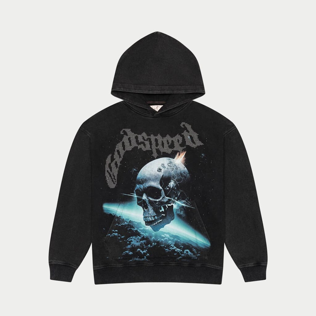 Godspeed Hoodie C.O.T.F Skull Black Washed Hoodie Streetwear Clothing Godspeed Hoodie C.O.T.F Skull Black Washed Hoodie Streetwear Clothing