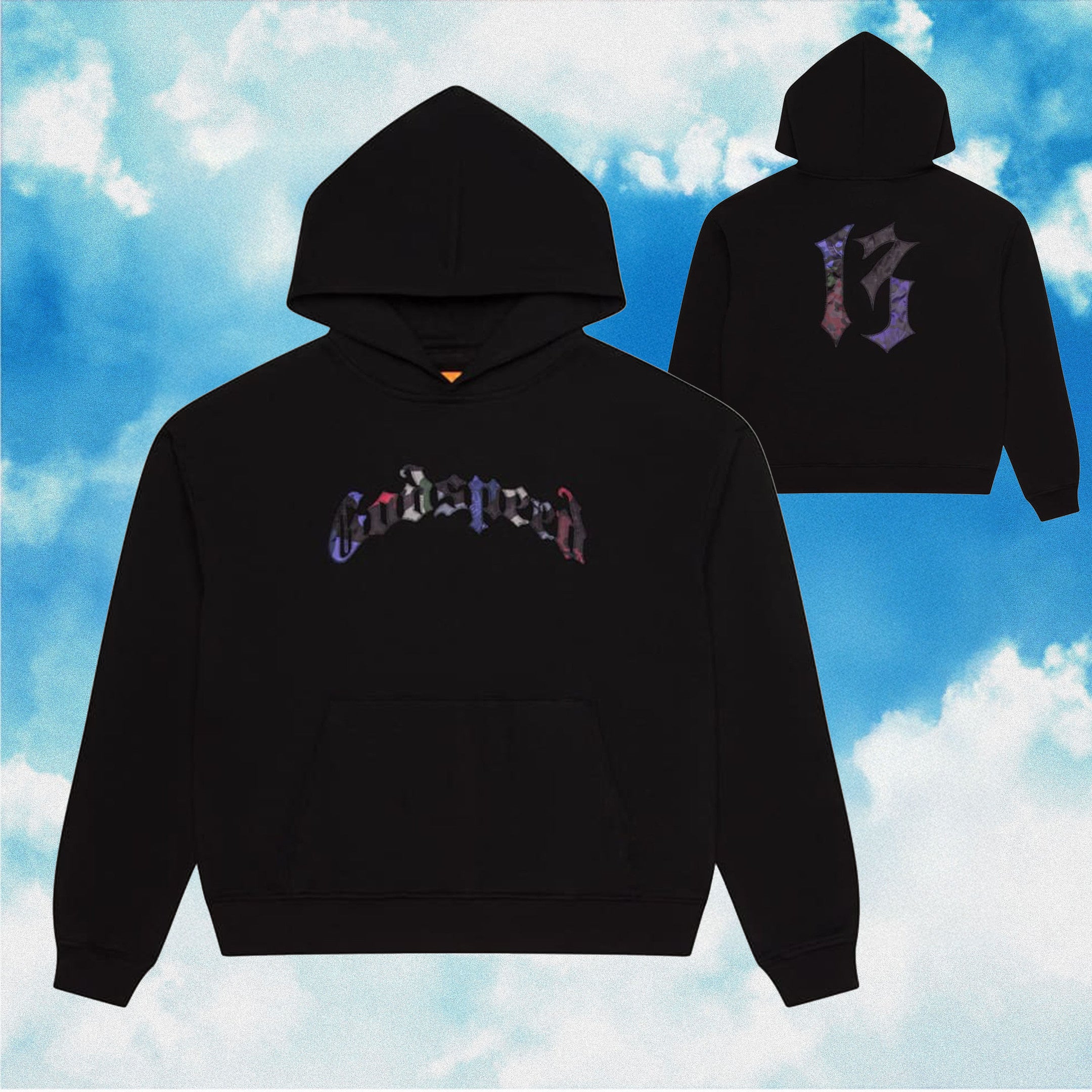 Godspeed Hoodie Embroidered GS 4EVER Black Hoodie Mens Streetwear Clothing Godspeed Hoodie Embroidered GS 4EVER Black Hoodie Mens Streetwear Clothing