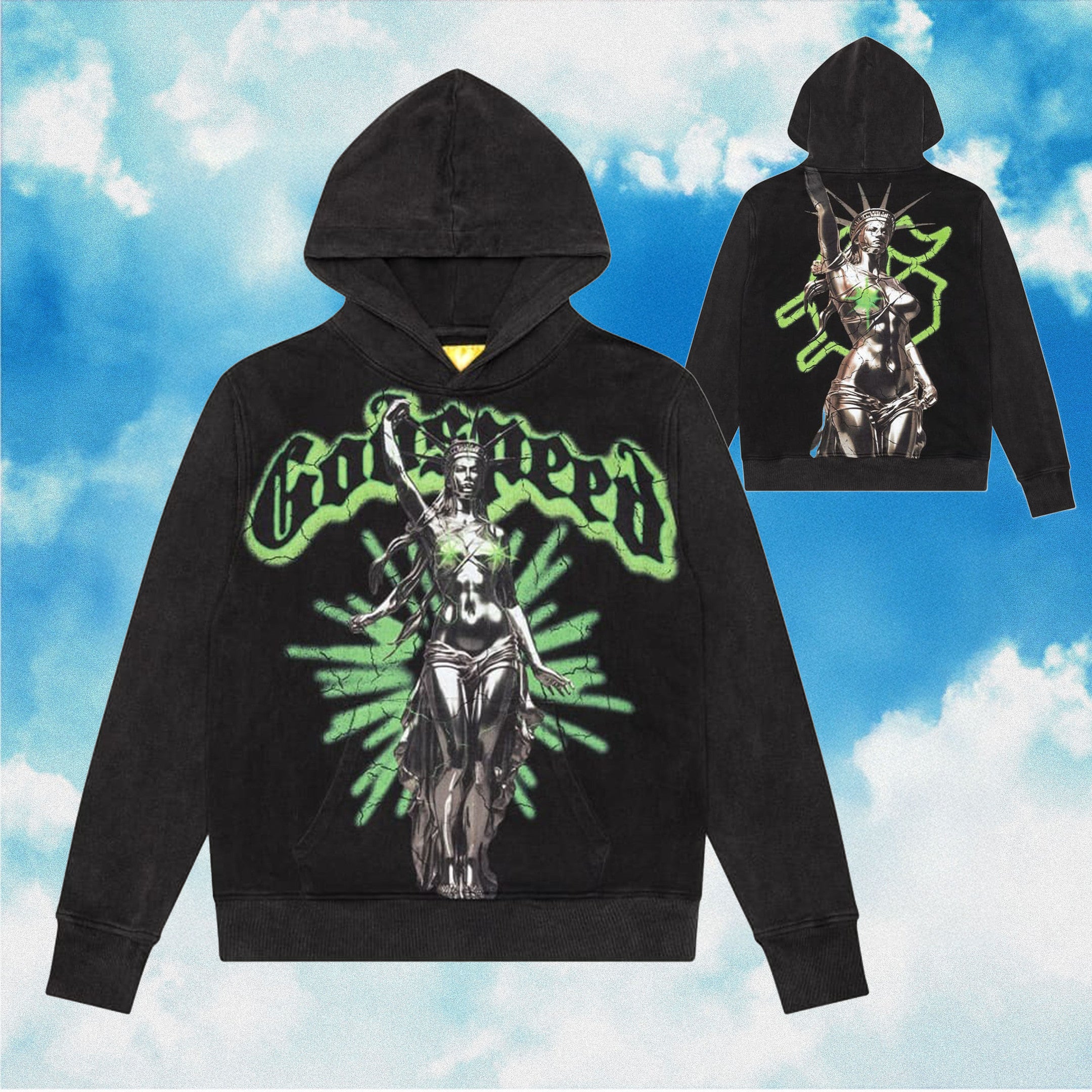 Godspeed Hoodie Modern Liberty Black Hoodie Streetwear Clothing Godspeed Hoodie Modern Liberty Black Hoodie Streetwear Clothing