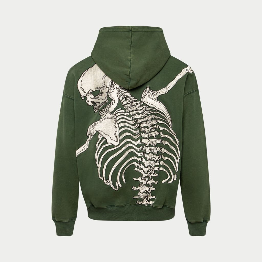 Godspeed Hoodie R.O.D Skeleton Green Hoodie Streetwear Clothing Godspeed Hoodie R.O.D Skeleton Green Hoodie Streetwear Clothing