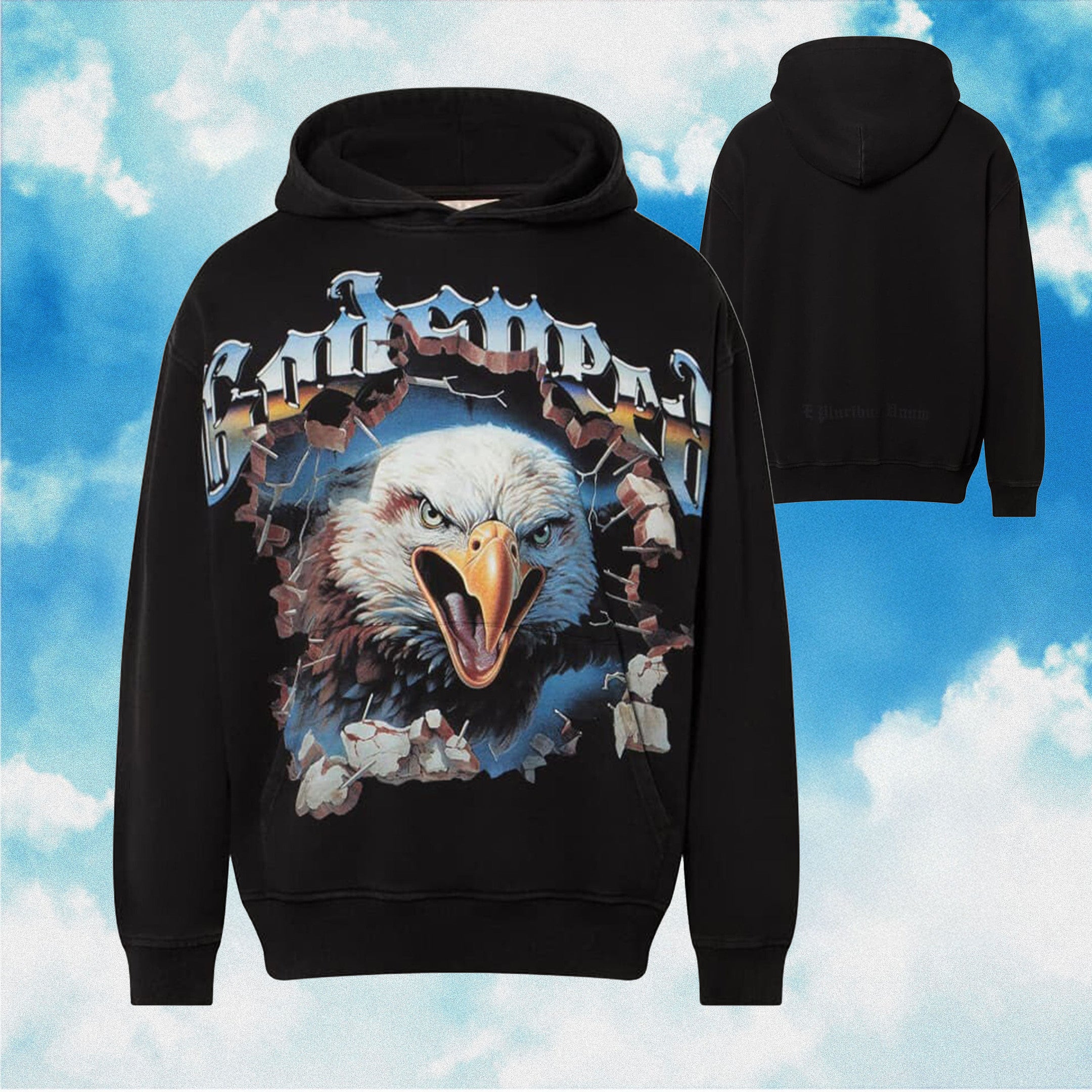 Godspeed Hoodie Spirit Animal Eagle Black Hoodie Streetwear Clothing Godspeed Hoodie Spirit Animal Eagle Black Hoodie Streetwear Clothing