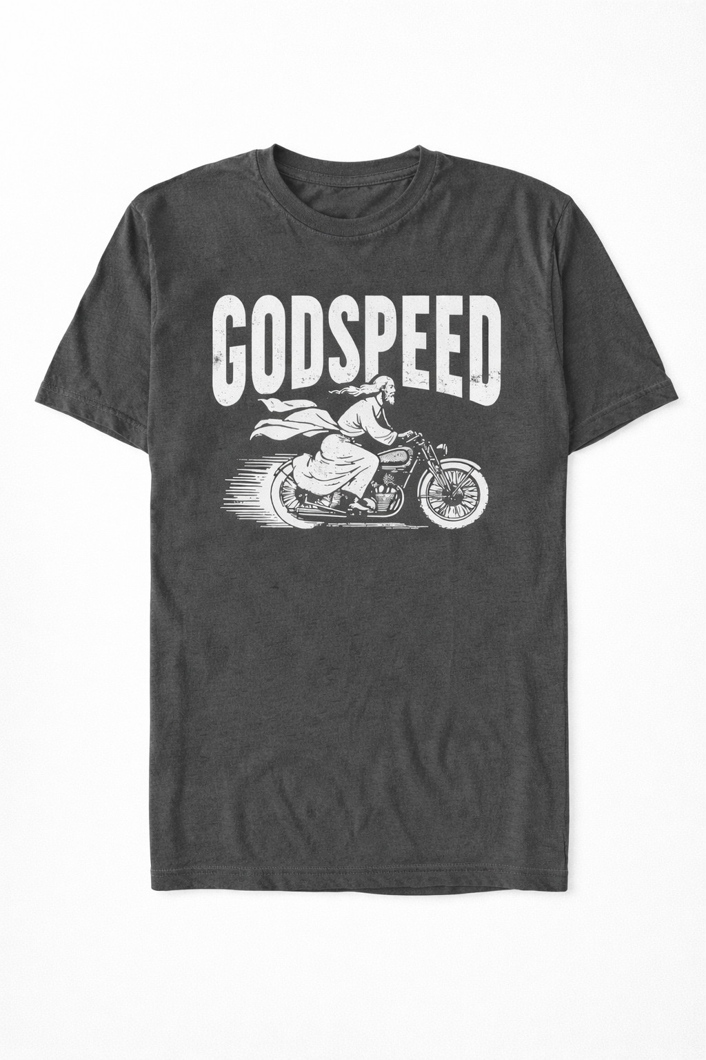 Godspeed Jesus Motorcycle T-Shirt Christian Motorcycle Graphic Tees Gift For Dad