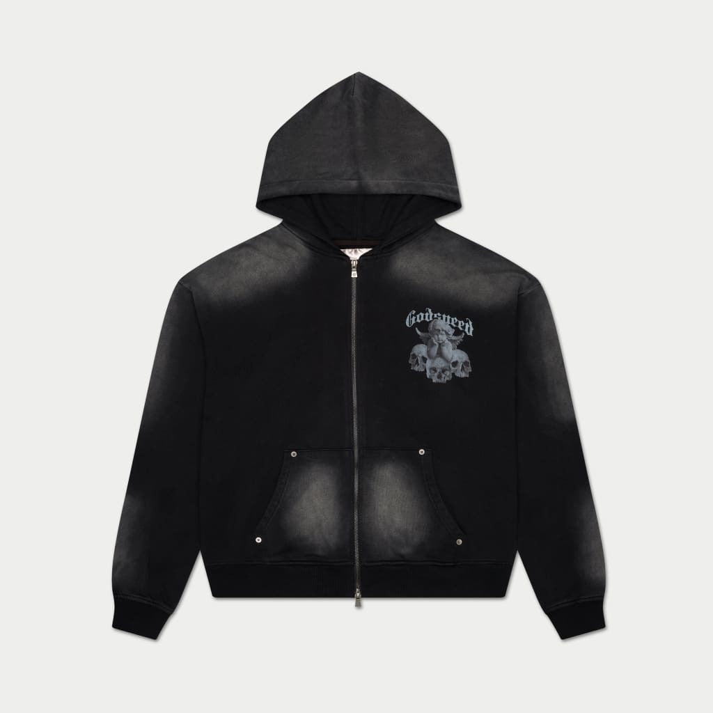 Godspeed Zip Up Hoodie Circle Of Life Wash Hoodie Vintage Streetwear Clothing Godspeed Zip Up Hoodie Circle Of Life Wash Hoodie Vintage Streetwear Clothing