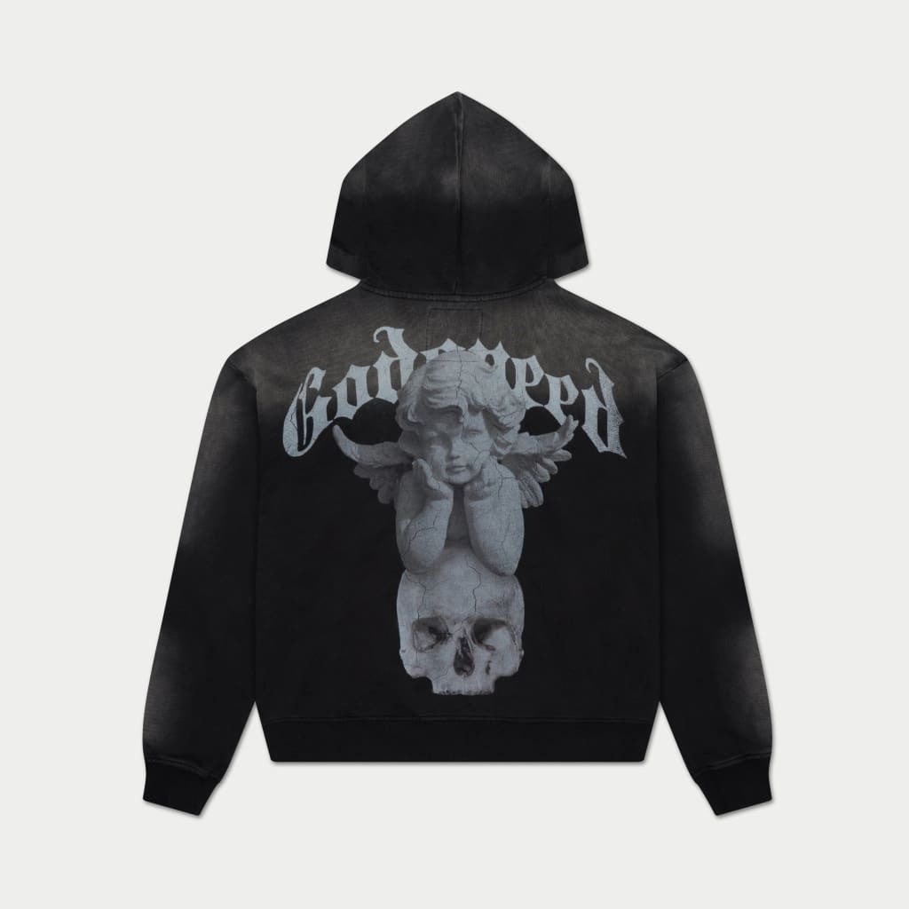 Godspeed Zip Up Hoodie Circle Of Life Wash Hoodie Vintage Streetwear Clothing Godspeed Zip Up Hoodie Circle Of Life Wash Hoodie Vintage Streetwear Clothing