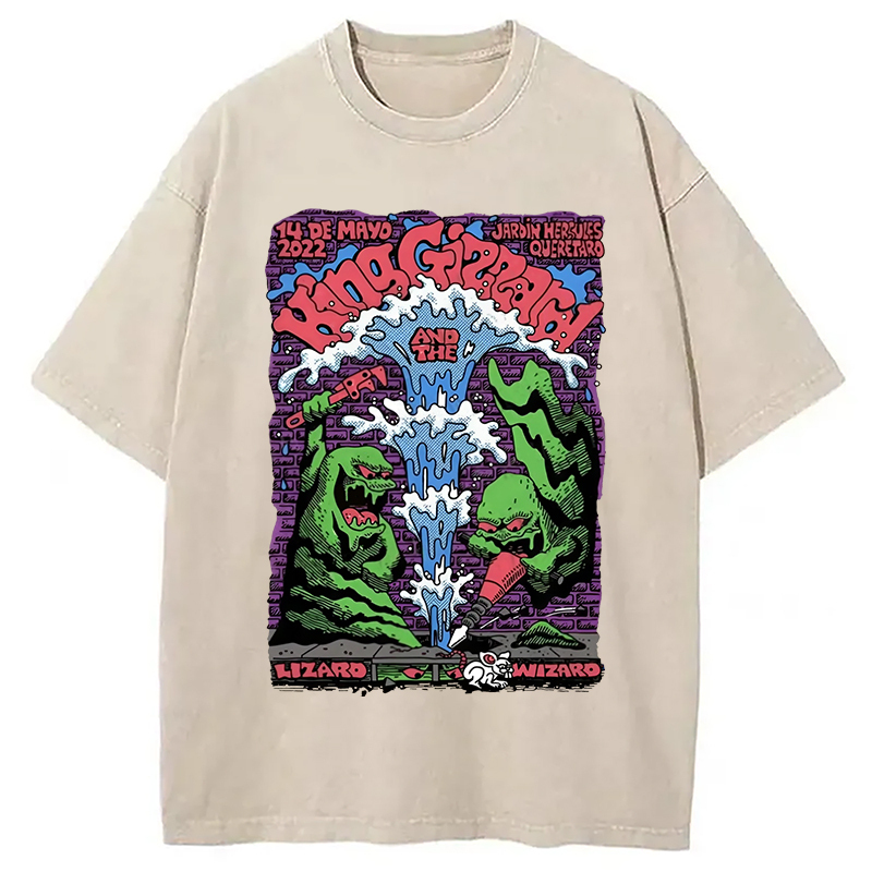 Godzilla Japanese Washed T-Shirt Funny Quote Unisex Shirt Gifts For Her