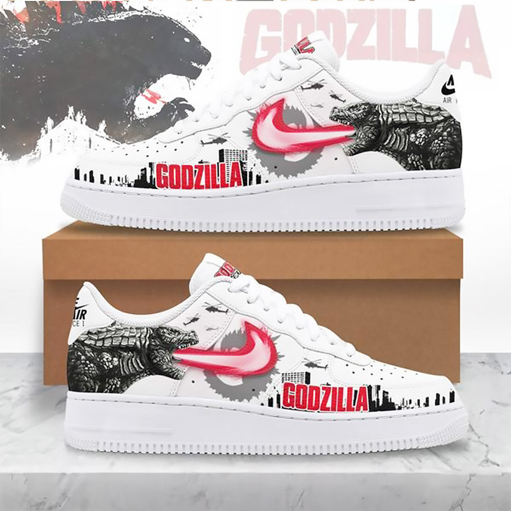 Godzilla King Of the Monsters Limited Edition Nike Air Force 1 Gifts For Husband